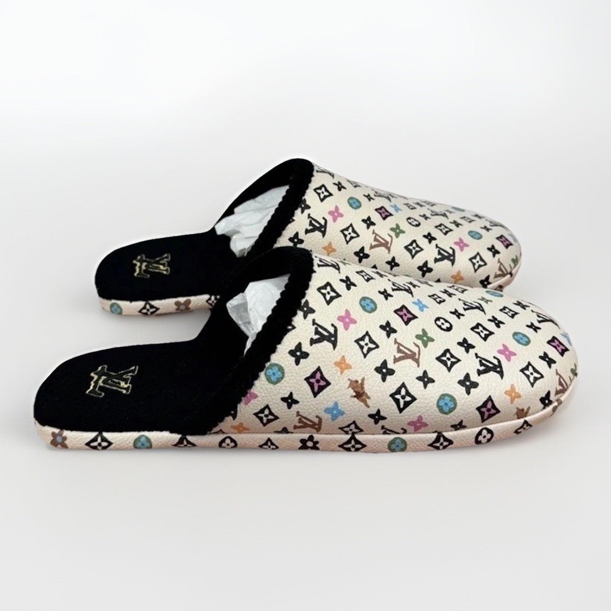 Louis Vuitton x Tyler The Creator - Monogram Print Slippers 