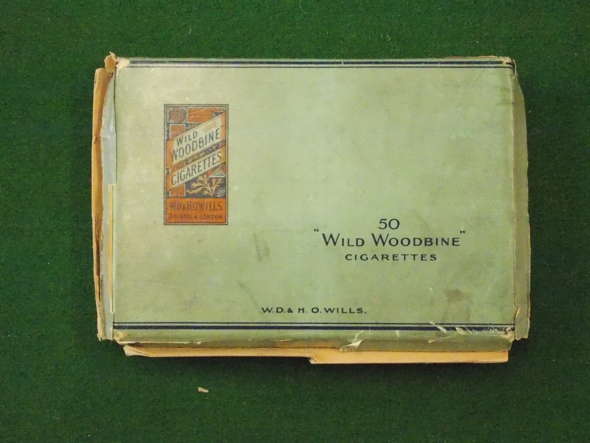 woodbine cigarettes Vintage Wills Wild Woodbine Empty 50 Cigarette Box Tobacciana