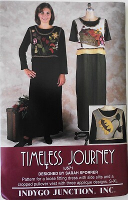 Indygo Junction IJ571 Misses Loose-Fitting Dresses Vests Sewing Pattern Sz  S-XL | eBay