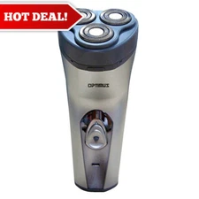 Optimus 50035 Head Rotary Rechargeable Wet/dry Shaver (Clear)-New