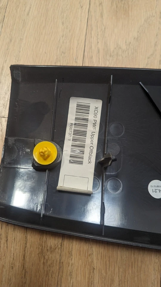 2007-2014 Volvo XC90 Upper Trunk Liftgate Lid Trim Cover 3 Piece Set Off Black - Image 3 of 4