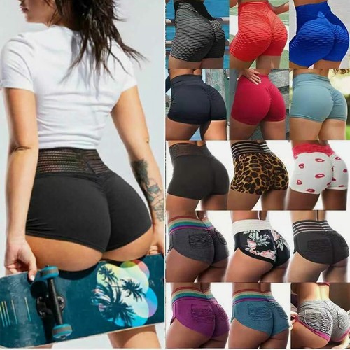 Ruched Pants Booty Leggings Workout Gym 