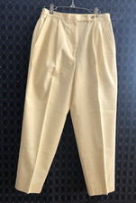 VintageTalbots David Brooks High Waisted Pleated Women's 8 Pants Slacks Yellow