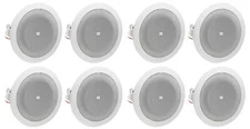 (8) JBL 8124 4" Full Range Commercial 70V/100V 6w Ceiling Speakers 4 Restaurant