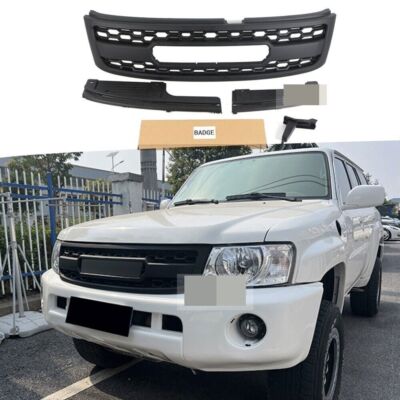 Grille de pare choc avant compatible avec Armada Patrol Y61 remises 2005-2020 Grille maille noir mat