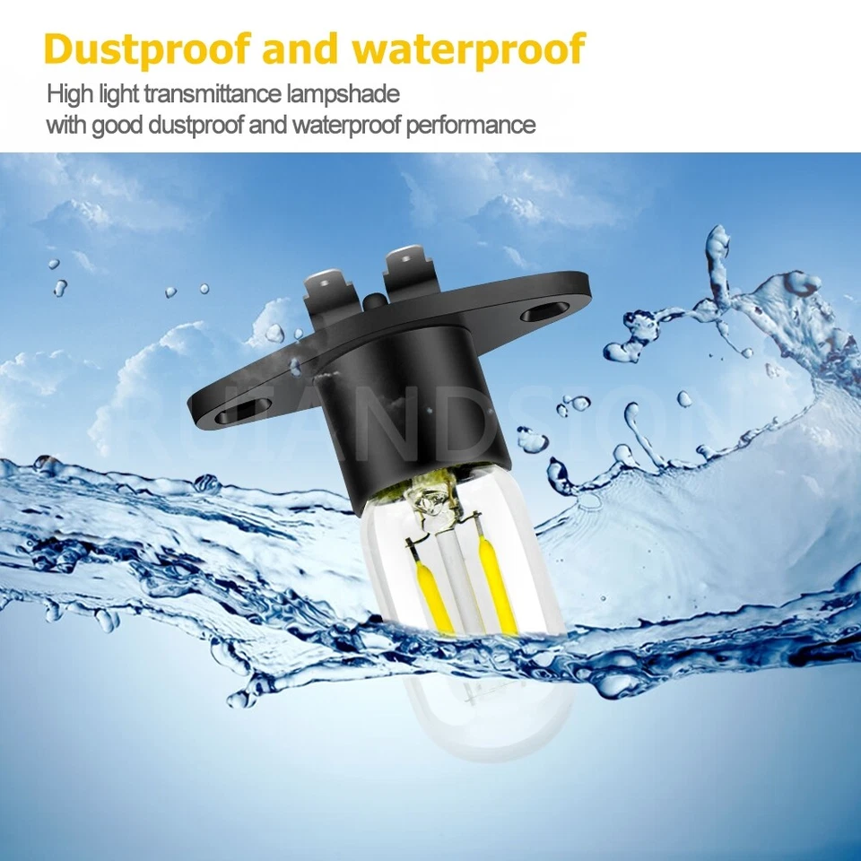 Microonde LED Lampadina Z187 Base 110V 220V Lampada Di Ricambio Del Forno Bianco - Imagen 3 de 4