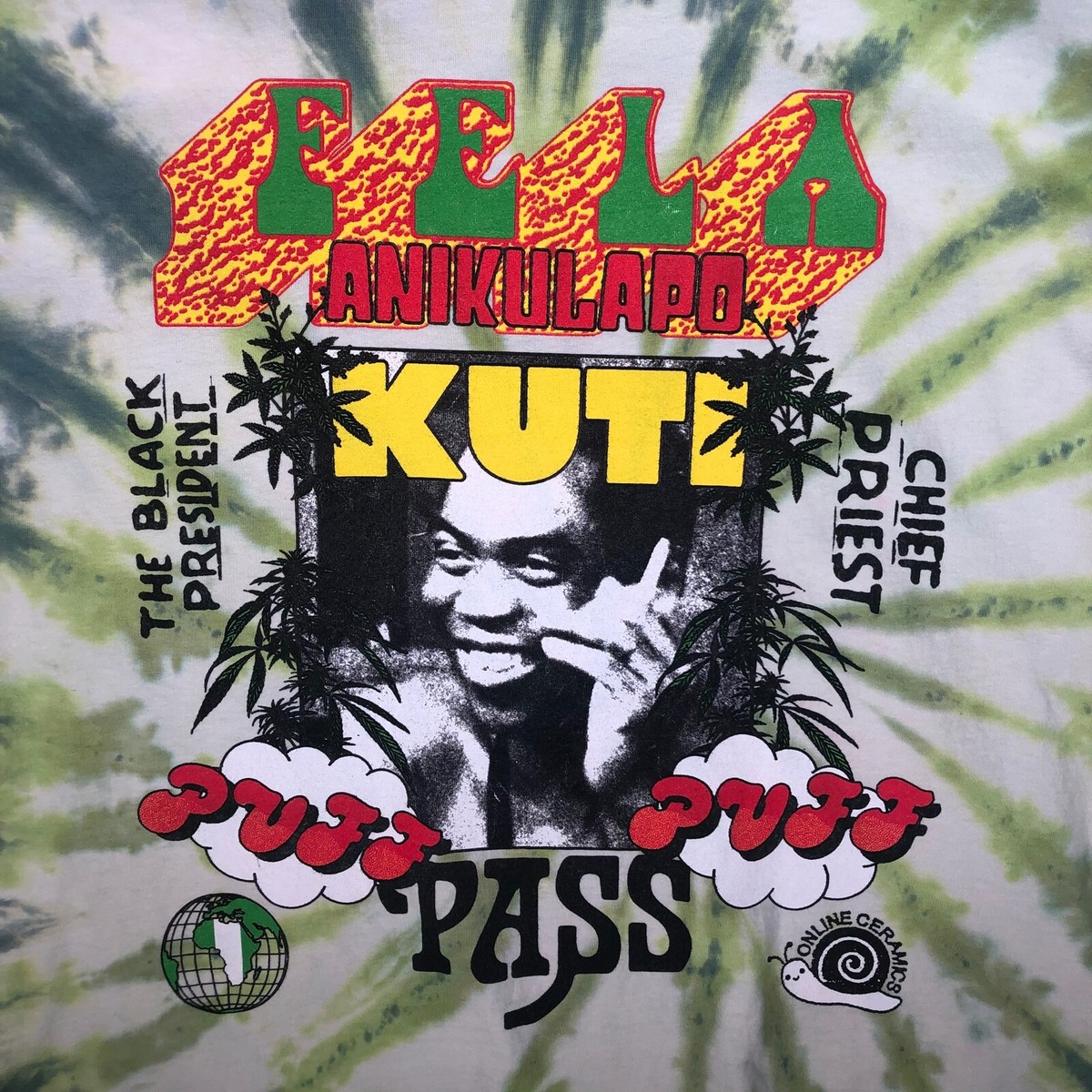 RARE! VINTAGE! Online Ceramics Fela Kuti XL T-Shirt !!! | eBay