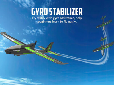 Volantex Ranger 600 Stunt RTF GREEN Flugzeug mit Kreisel, Mobilteil, Schläger, Crg V761-2S