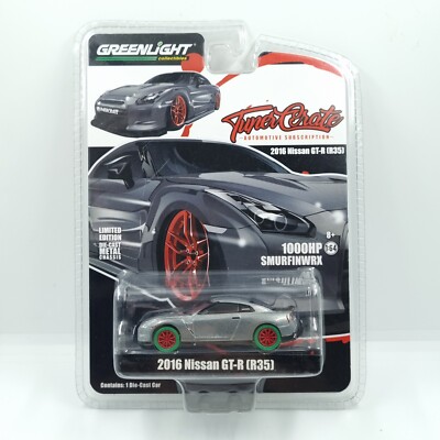 GREENLIGHT TUNER CRATE 2016 NISSAN GTR R35 SMURFINWRX RAW GREEN MACHINE