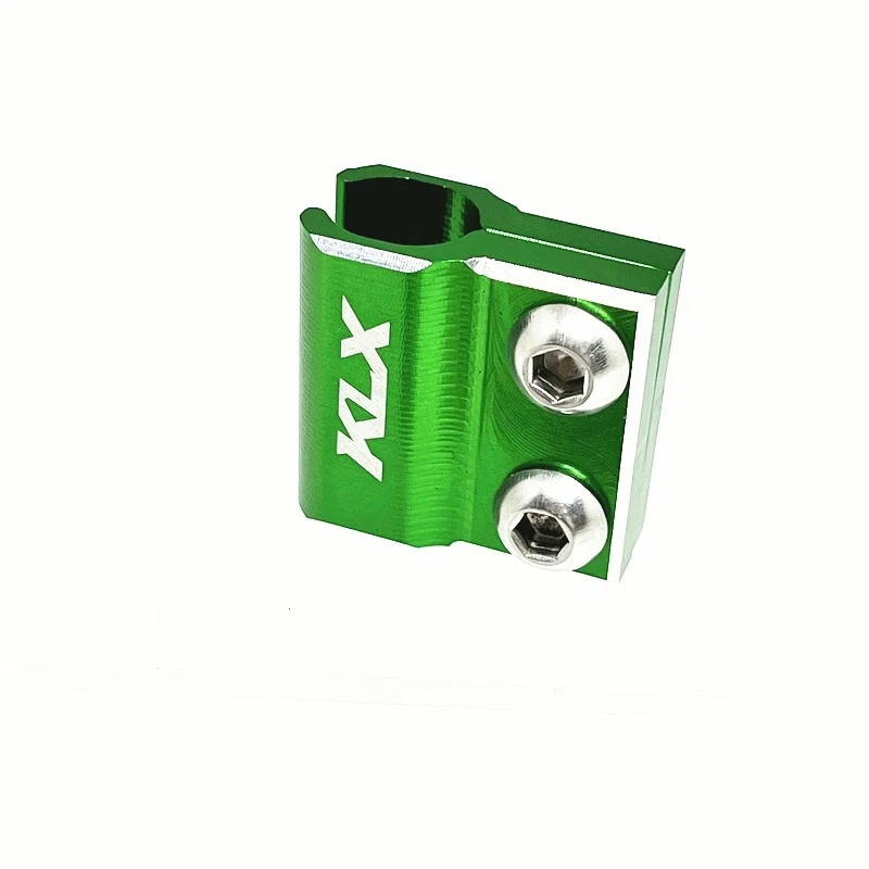For KAWASAKI KLX140 KLX140L/G Green Front Rear Brake Line Hose Clamp Holder  - Image 4 of 4