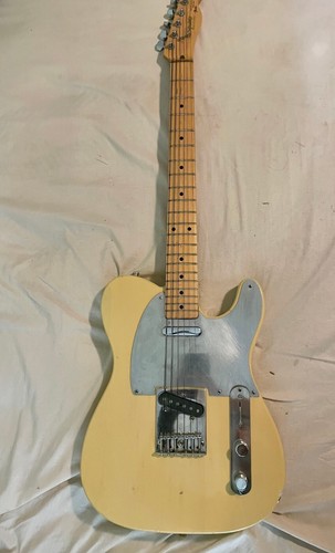 Yellow Fender Made in Japan Telecaster Squire E-Series 1980s Used