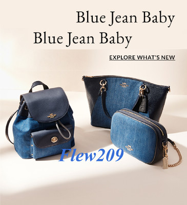 coach denim backpack