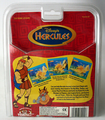 VINTAGE 1997 DISNEY'S HERCULES LCD HANDHELD GAME TIGER UNUSED NOT