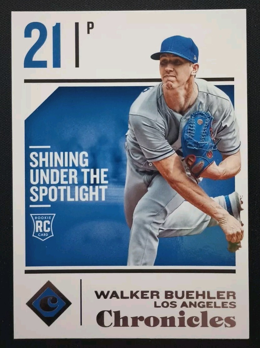 2018 Panini Chronicles Walker Buehler RC #12 Los Angeles Dodgers