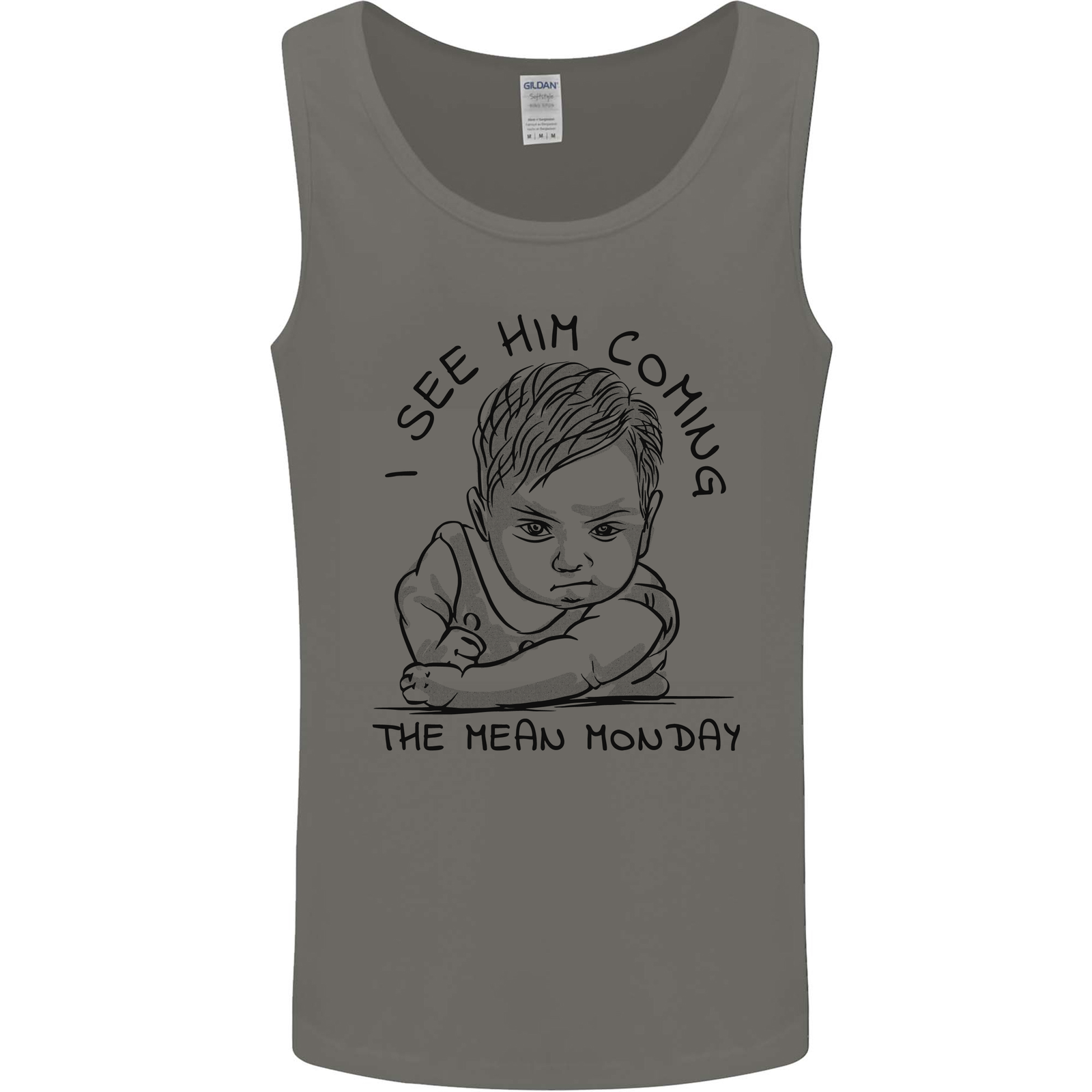 Hate Mondays Funny Work Office Humour Mens Vest Tank Top