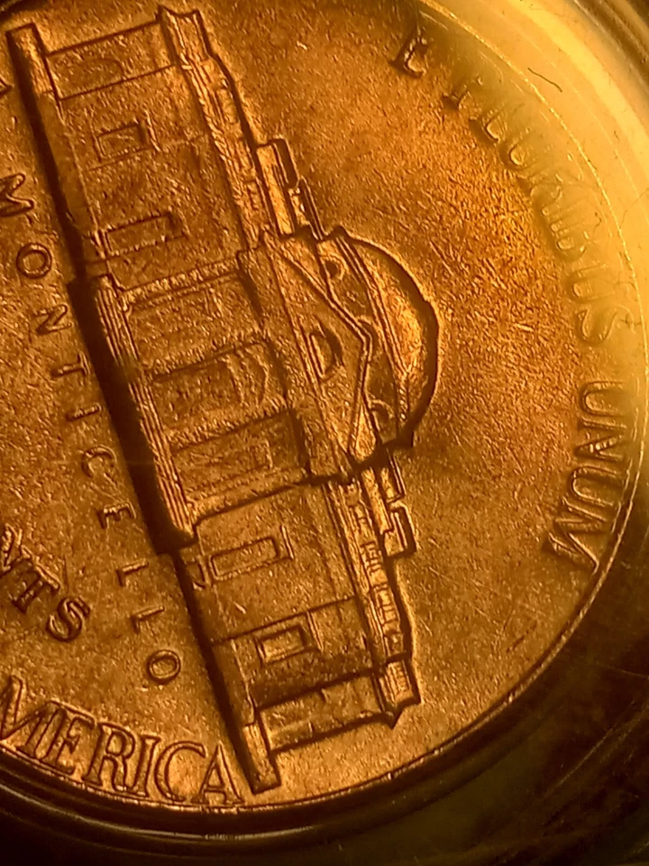 1976-P Jefferson Nicklel, ONE OF A KIND! NEAR FS Monster Toning Or🤯 WOW!!💥👀👊 - Image 4 of 4