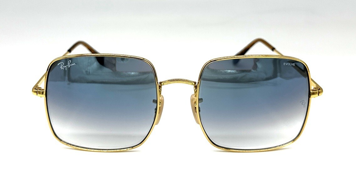 Ray ban Sunglasses Square Gold Arista Gradient Blue 1971  display picture 1