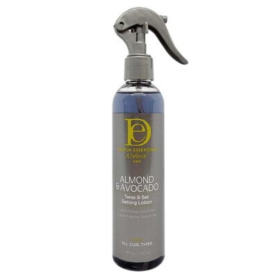 Design Essentials Natural Almond&Avocado Twist&Set Setting Lotion 8fl.oz