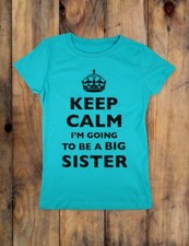 Keep Calm I'm going to be a Big Sister - baby birth Youth Girls Slim Fit Shirt
