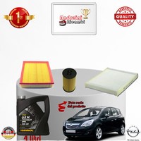Inspektionskit Filter + ÖL Opel Meriva B 1.4 Lpg 88KW 120CV Von 2011->