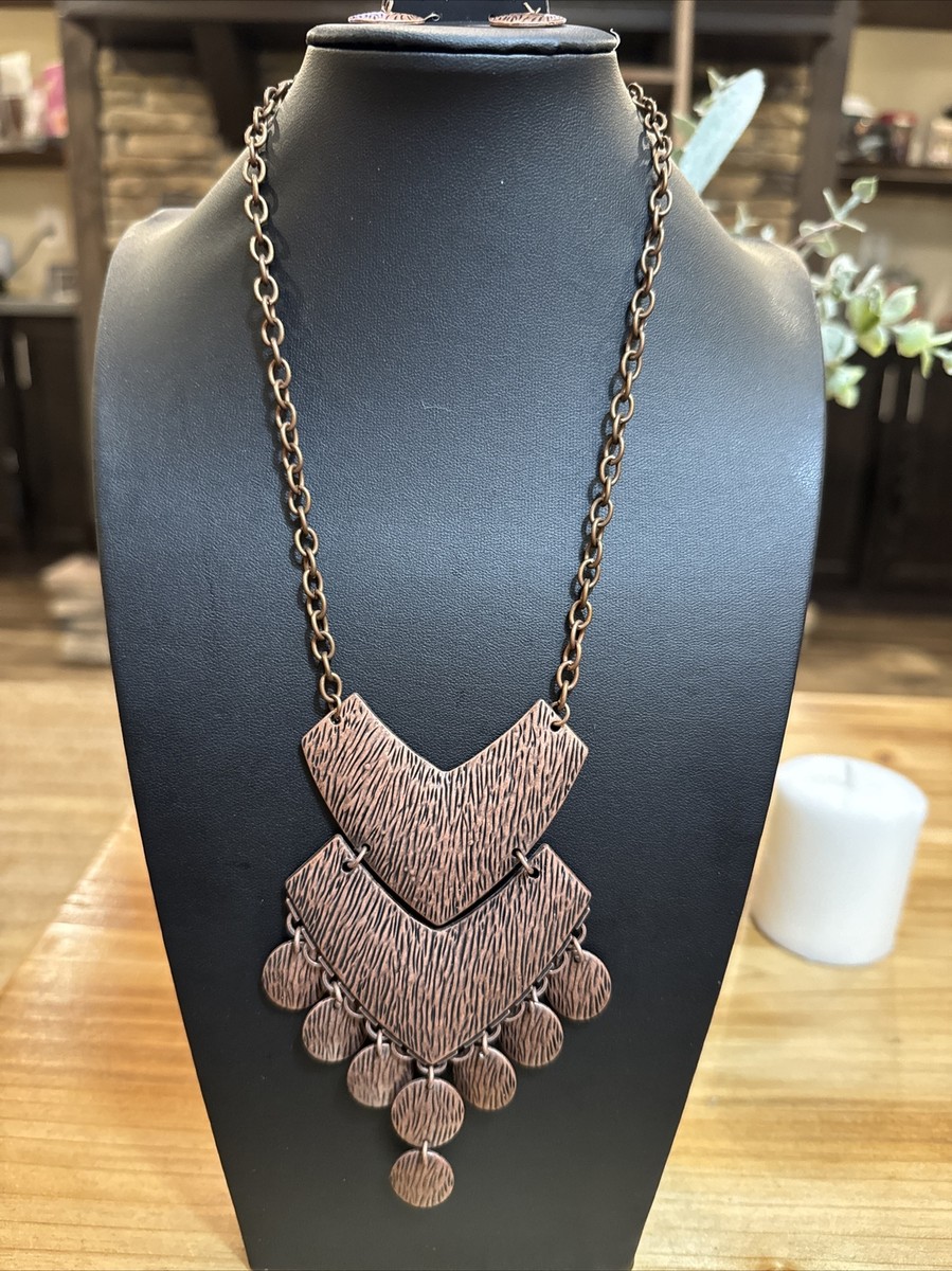 paparazzi jewelry Beautiful Hanging Chocolate Copper Layered