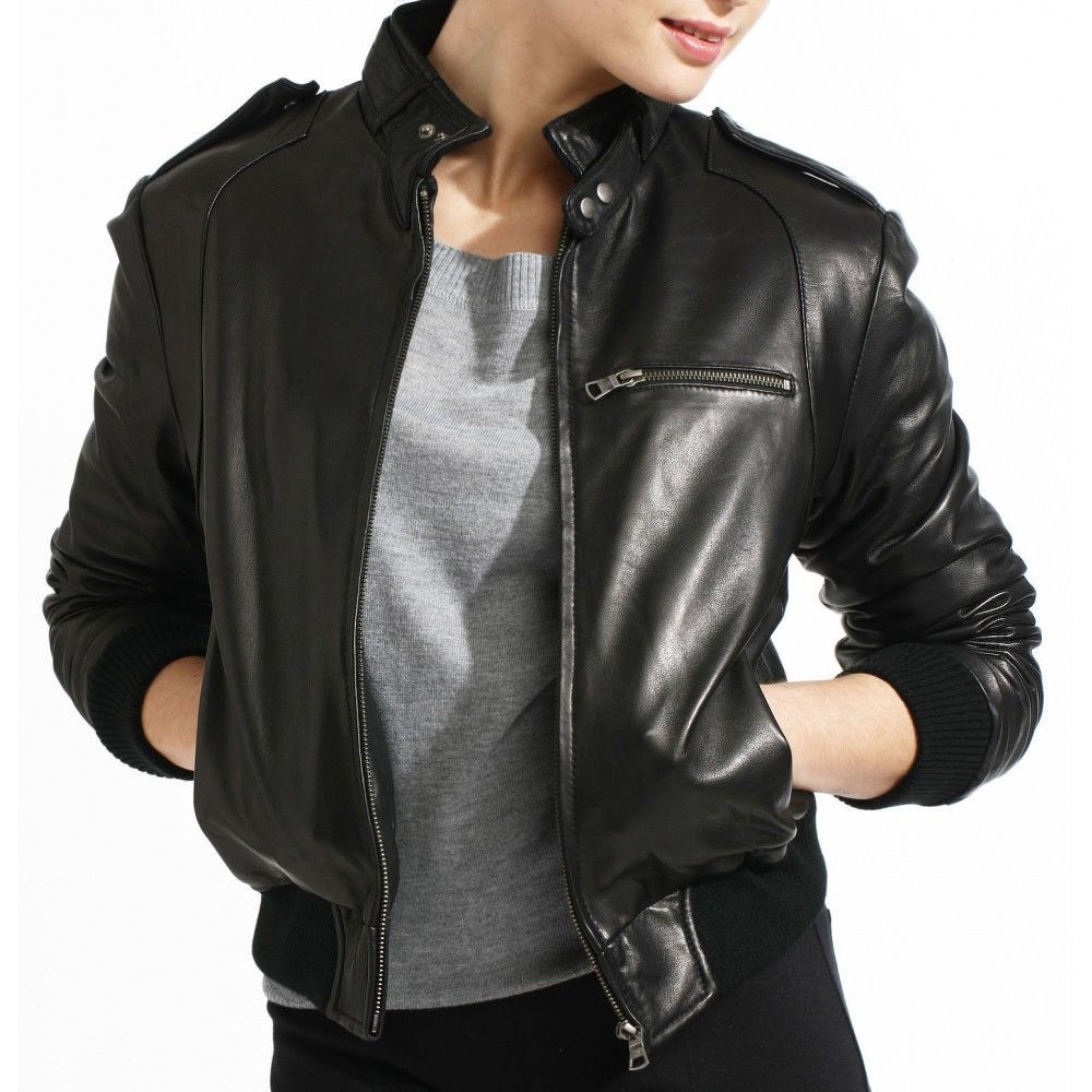 Leather Jackets Buy Womens Bomber Jacket Online Womens Black
