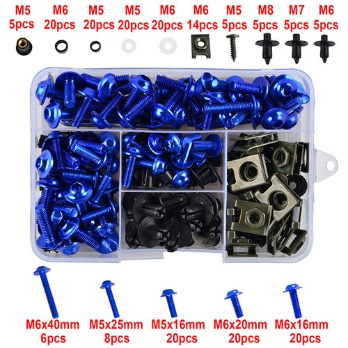 Complete Fairing Bolts Bodywork Screws Kit Nuts For 2000-2003 Triumph TT 600 D46 - Picture 4 of 10