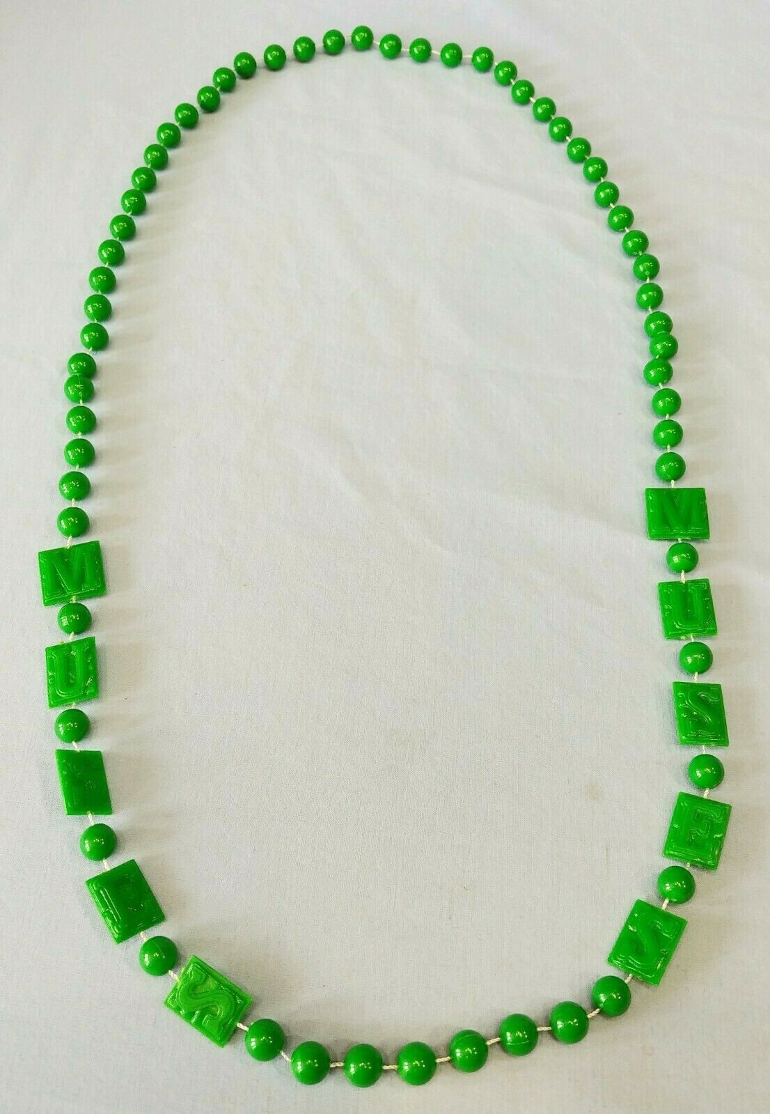 Mardi Gras Throw Beads Krewe of Muses Green eBay