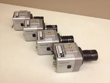LOT of 4 Samsung SCC-B1310N CCTV Camera w/ 3.5-8mm Manual Iris Lens Color Cam