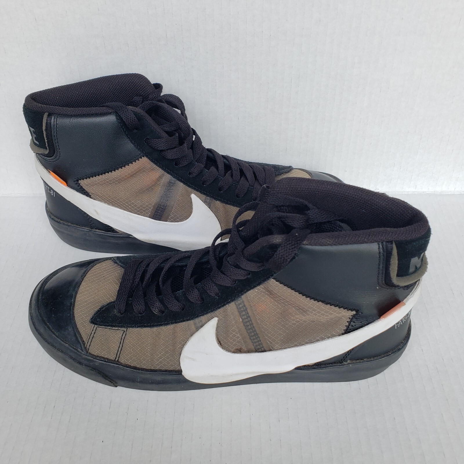 OFF WHITE X NIKE Blazer Nike Mid x Off White Grim Reapers AA3832 001 2018 da uomo taglia 8 EU 41