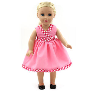 Hot~ Fits 18"  inch Doll 43cm Baby Dolls Handmade fashion Doll Clothes dress