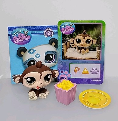 Littlest Pet Shop G7 Blind Box Series 2 #85 Brown Monkey & Accessories LPS