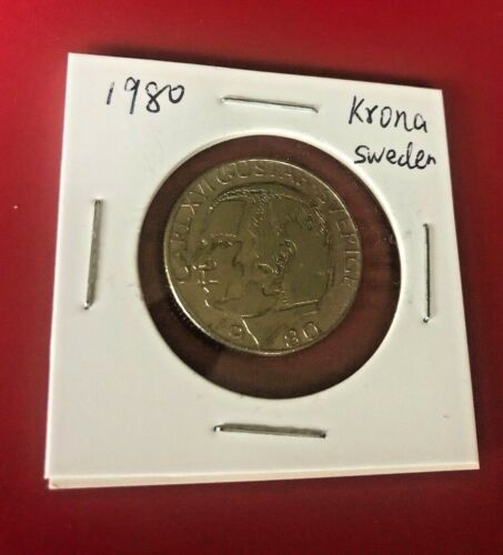 1980 KRONA SWEDEN COIN - NICE WORLD COIN !!!  - Picture 1 of 2
