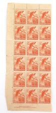 .1952 PNG 2 1/2d Strip of 18. Average / Unused.