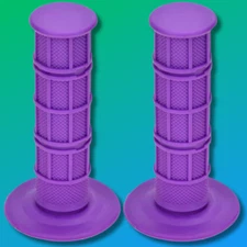Universal Purple 22Mm 7/8" Handlebar Grip Soft Rubber Comfort Racing Grips for X