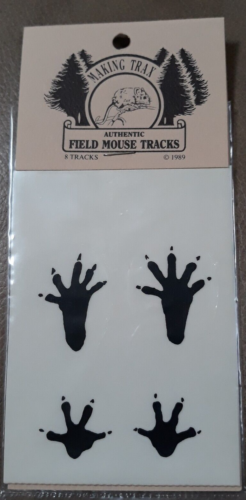 Making Trax FIELD MOUSE Authentic Tracks Vintage 1989 Black Stickers Hunter NEW - Picture 1 of 3