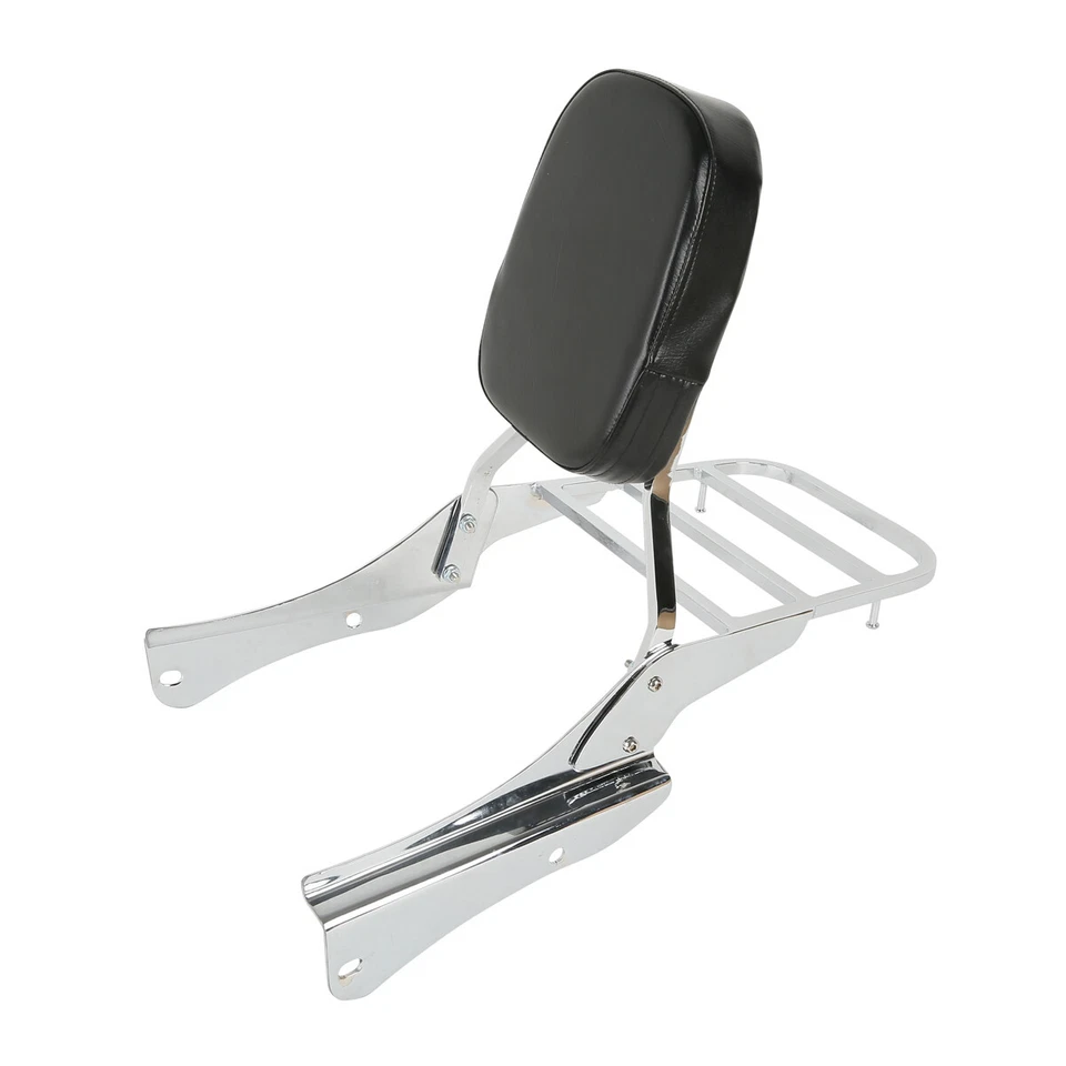 Backrest Sissy Bar Luggage Rack Fits For Honda Shadow Spirit VT750DC 01-03 05-07 - Image 2 of 4