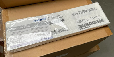 10x Wecoline Clean 'n Easy Mikrofaser Flachmopp 42x11,3cm Einweg Mopp Praxis
