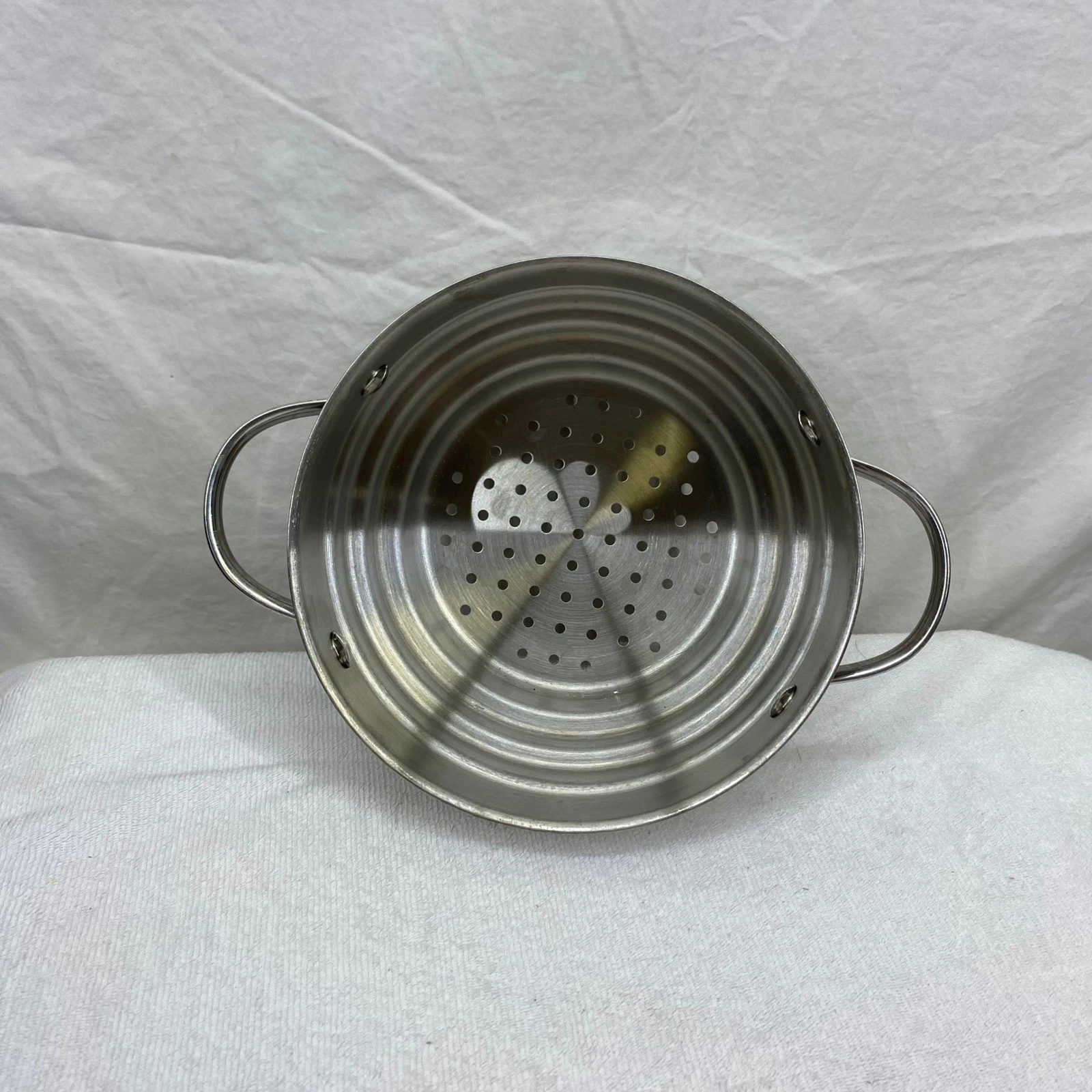 Universal Stainless Steel Steamer Basket Insert Tiered Pot Accessory Silver 9in