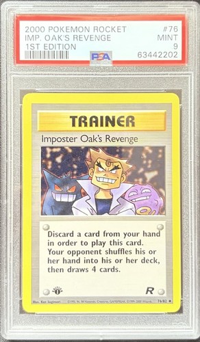 Imposter Oak's Revenge (1st Edition) graded PSA 9 for sale on eBay