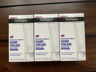 LOT of 3 Neutrogena Hand Cream Norwegian Formula Fragrance Free 2oz Each