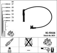 Ngk ZüNdleitungssatz 0631 FüR Scorpio Ford Gnr Ggr Gfr 2 Turnier 24V