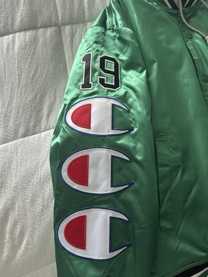 Supreme Champion Hooded Satin Varsity Jacket Size Medium | eBay