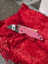 Spyderco MicroJimbo Pink G-10 Black Blade Sprint Run Factory Second