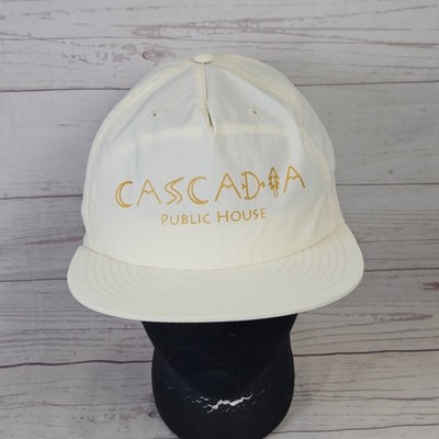 AS Colour Cascadia Public House SURF Snapback Hat Men's Adjustable Cream Nylon