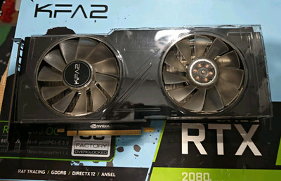 KFA2 NVIDIA GeForce RTX 2080 OC 8GB GDDR6 PCIe 3.0 HDMI DP USB-C