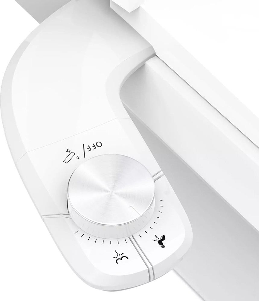 Bidet Fresh Water Spray Kit Non Electric Toilet Seat Attachment Dual Nozzle Cold