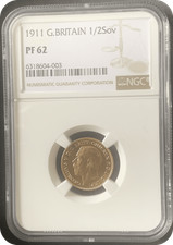 1911 Proof half Gold Sovereign  Scarce