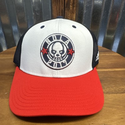 Sample Adidas 2017 NOLA NBA All Star Game Skull Logo Trucker Mesh Snapback Hat