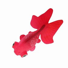 Aquarium Decoration Funny Artificial Silicone Small Fish Fish Tank Ornament Red